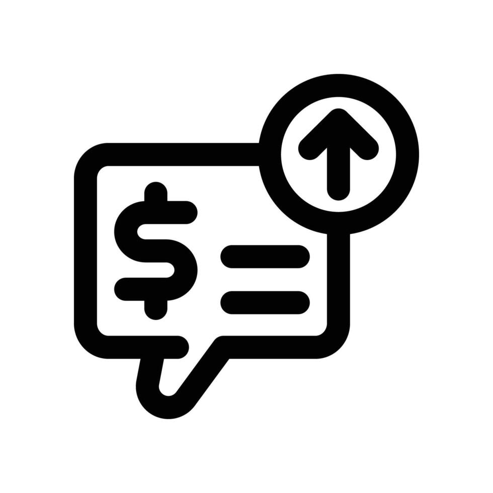 bid icon. line icon for your website, mobile, presentation, and logo design. vector