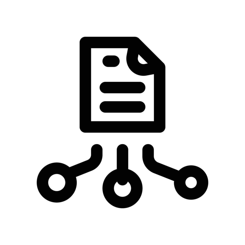 data collection icon. line icon for your website, mobile, presentation, and logo design. vector