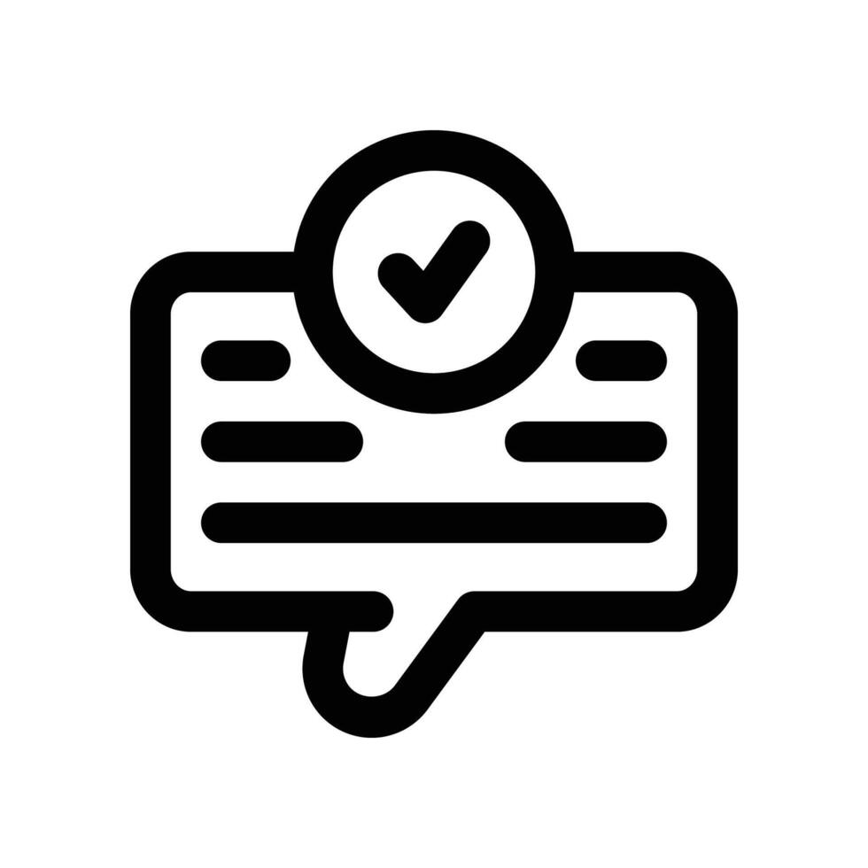 accept icon. line icon for your website, mobile, presentation, and logo design. vector