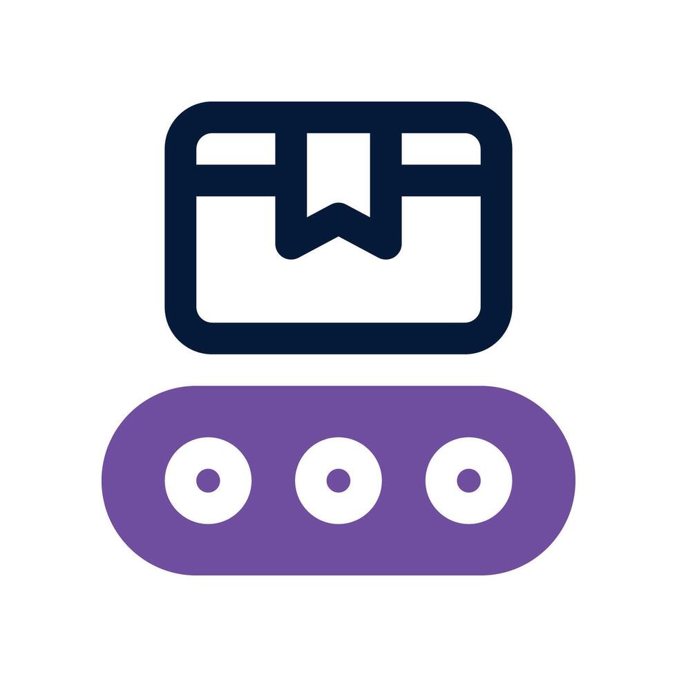 production icon. dual tone icon for your website, mobile, presentation, and logo design. vector