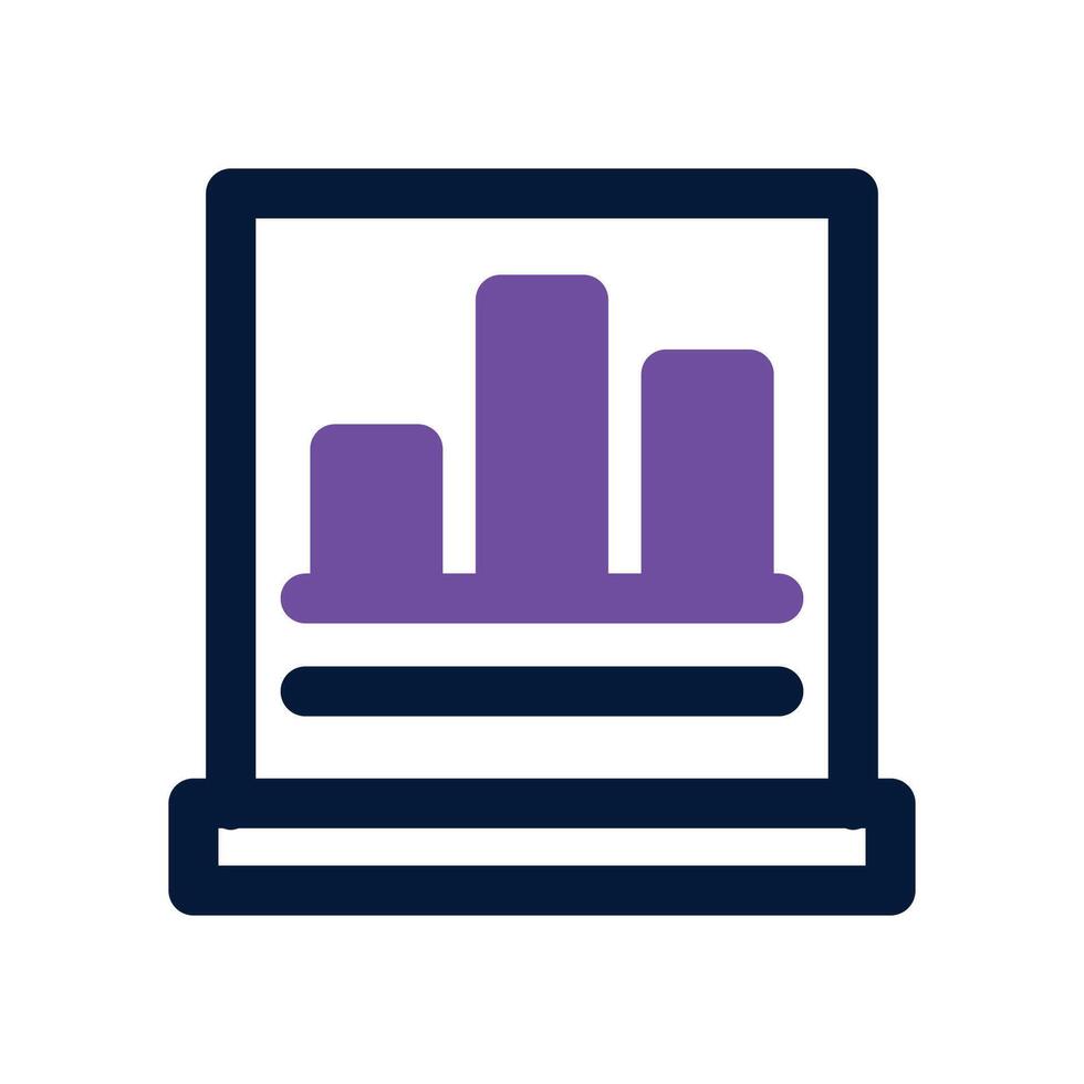 analytics icon. dual tone icon for your website, mobile, presentation, and logo design. vector