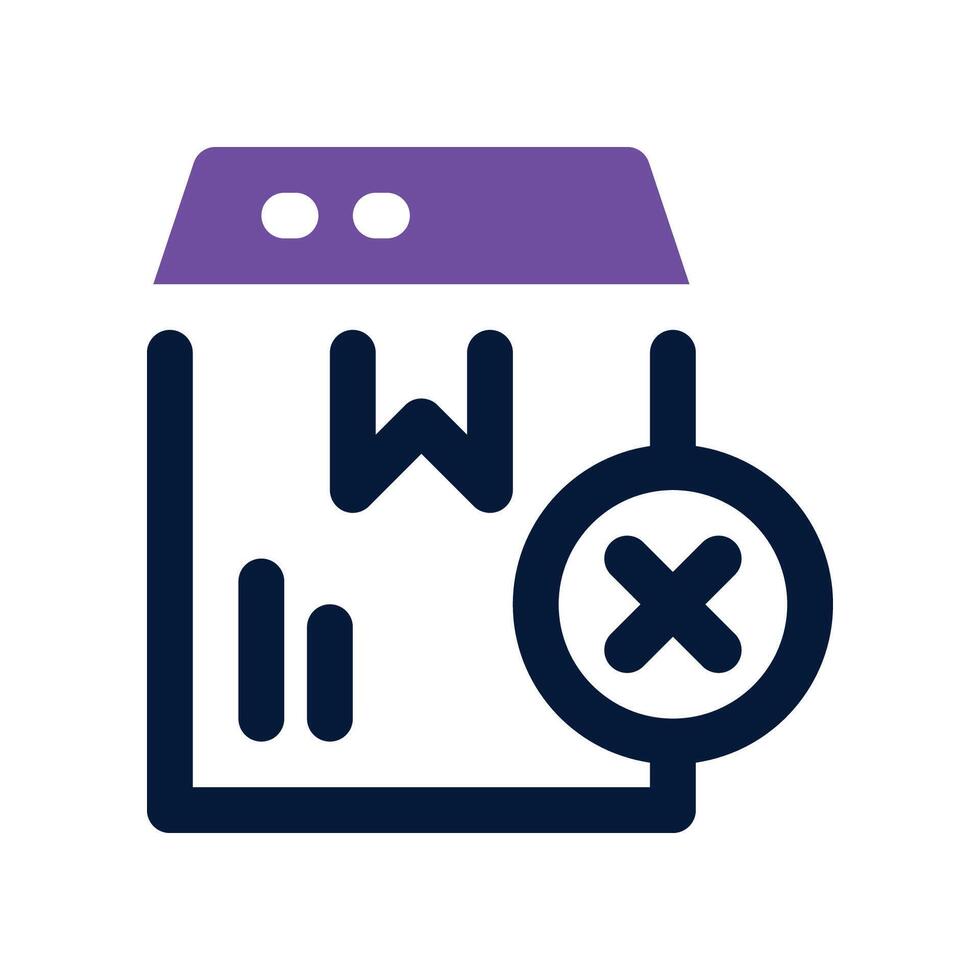 out of stock icon. dual tone icon for your website, mobile, presentation, and logo design. vector