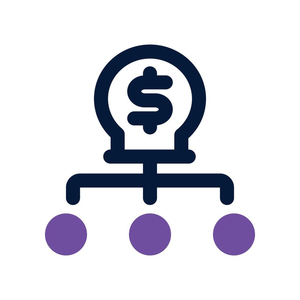 idea icon. dual tone icon for your website, mobile, presentation, and logo design. vector