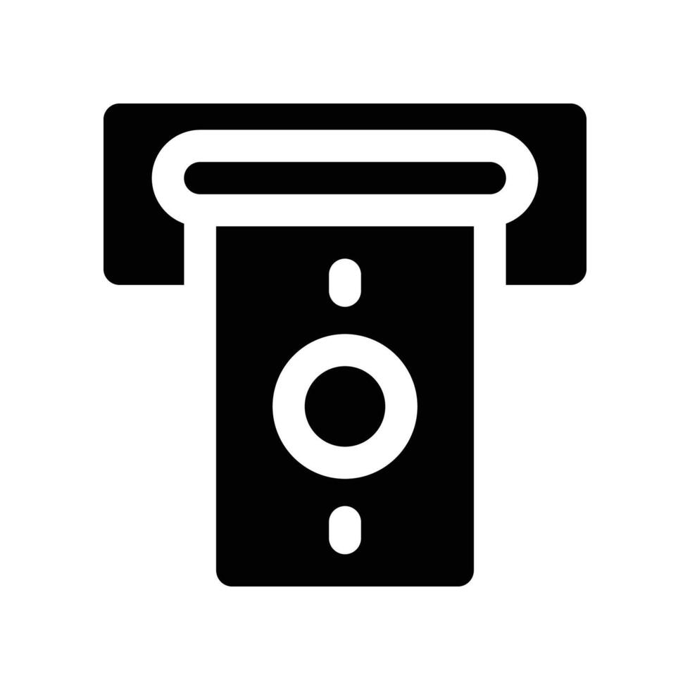 withdraw icon. glyph icon for your website, mobile, presentation, and logo design. vector