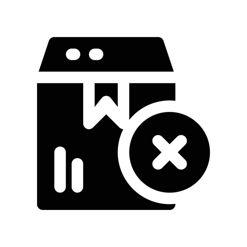 out of stock icon. glyph icon for your website, mobile, presentation, and logo design. vector
