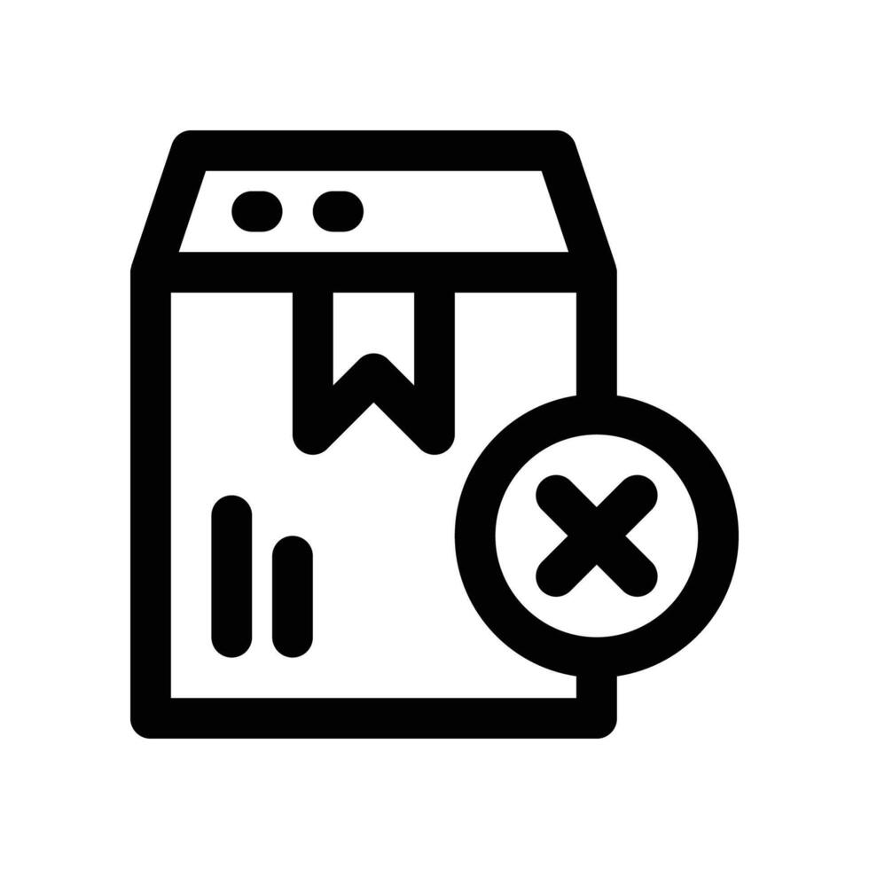 out of stock icon. line icon for your website, mobile, presentation, and logo design. vector