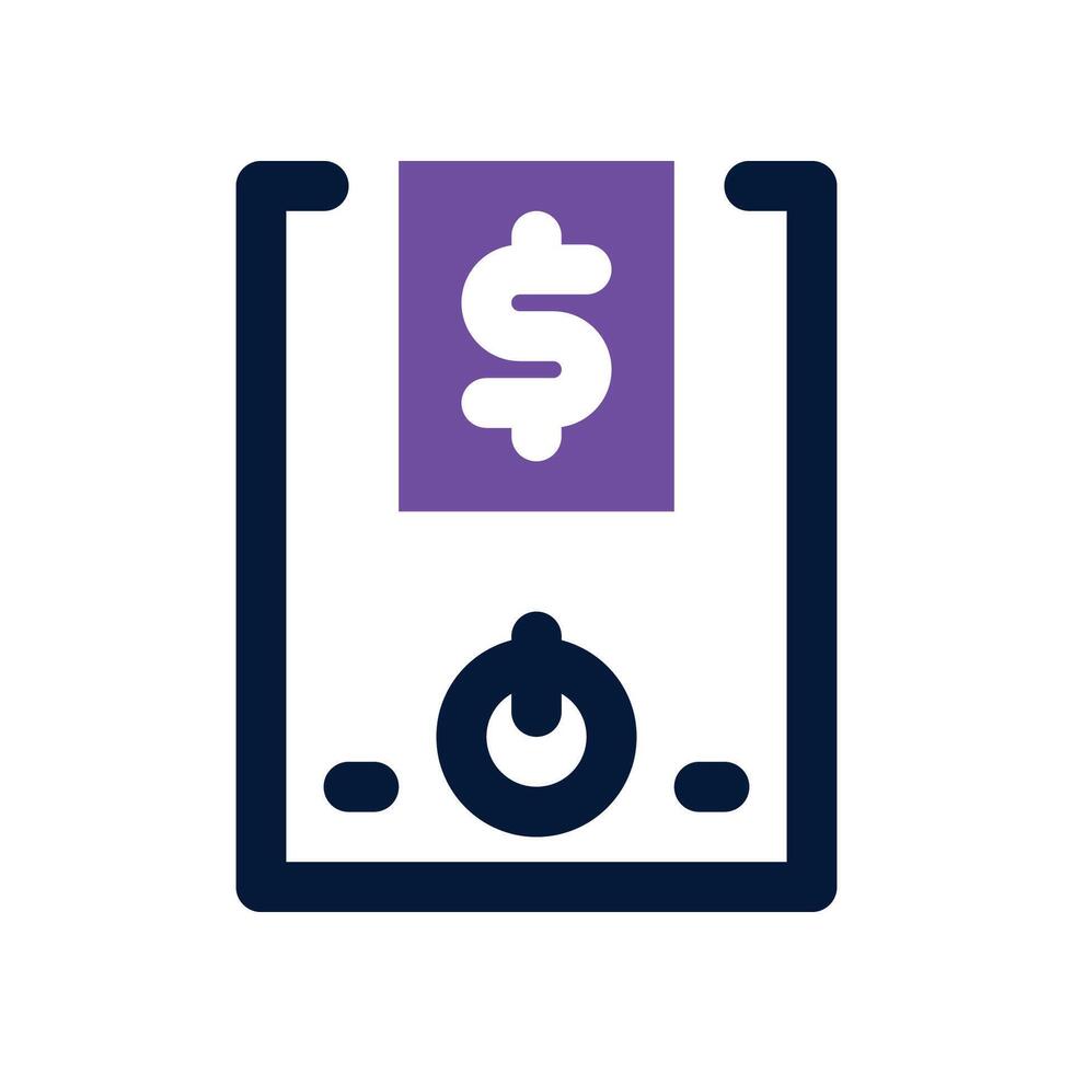 cpu tower icon. dual tone icon for your website, mobile, presentation, and logo design. vector