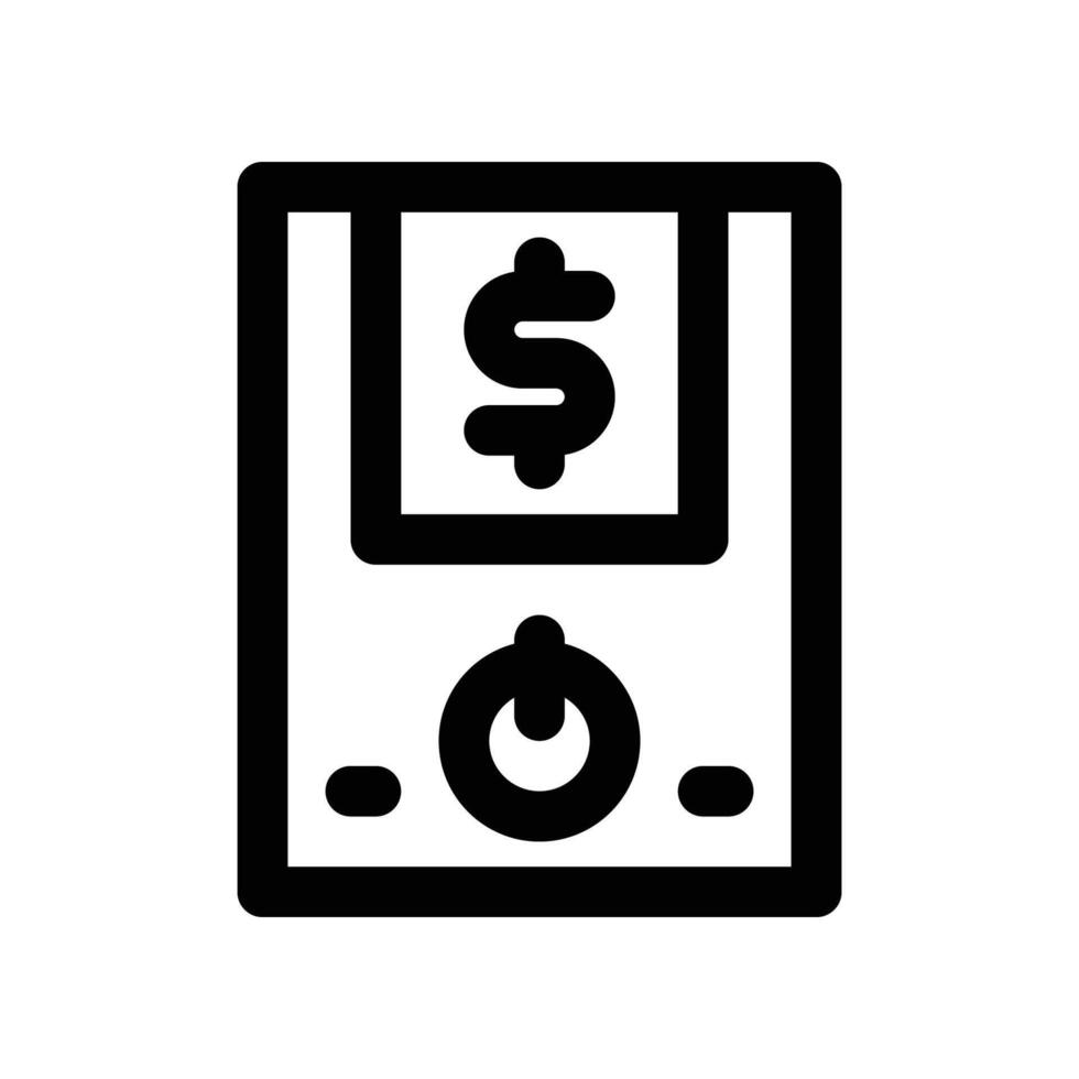 cpu tower icon. line icon for your website, mobile, presentation, and logo design. vector