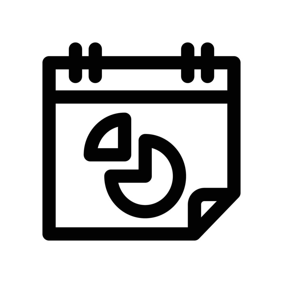 notepad icon. line icon for your website, mobile, presentation, and logo design. vector