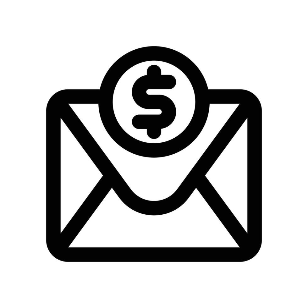 envelope icon. line icon for your website, mobile, presentation, and logo design. vector