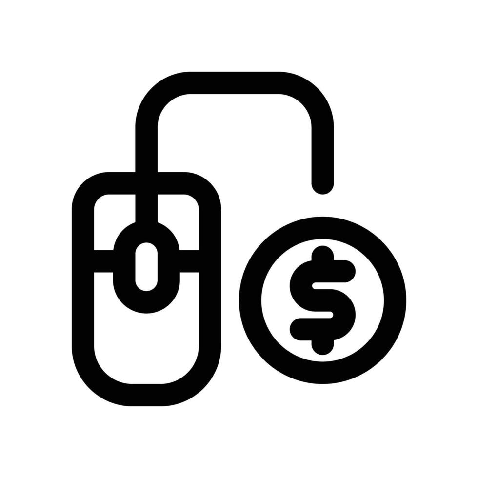mouse icon. line icon for your website, mobile, presentation, and logo design. vector
