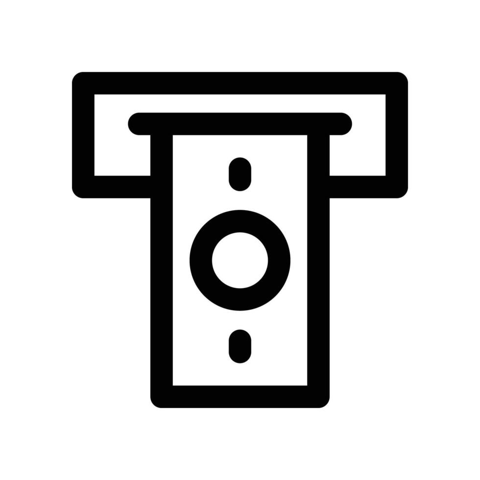 withdraw icon. line icon for your website, mobile, presentation, and logo design. vector