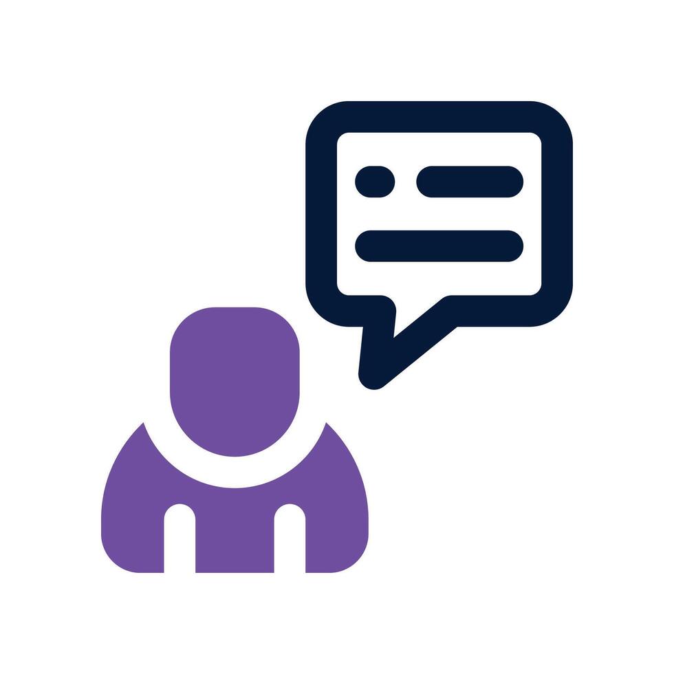 conversation icon. dual tone icon for your website, mobile, presentation, and logo design. vector