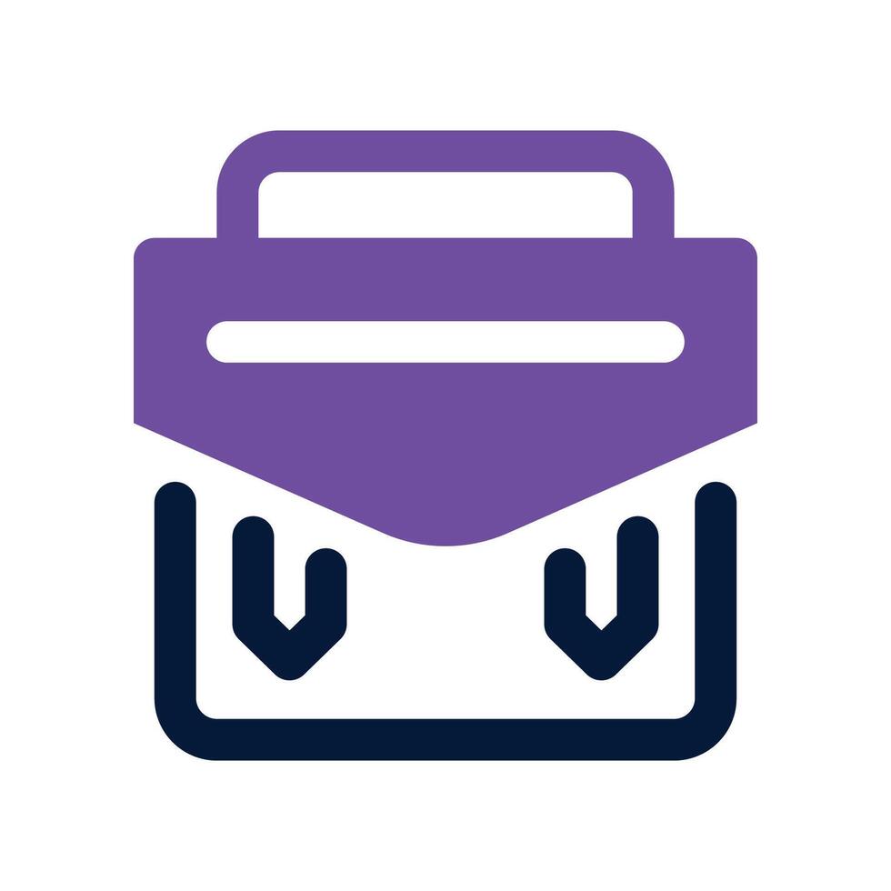 portfolio icon. dual tone icon for your website, mobile, presentation, and logo design. vector