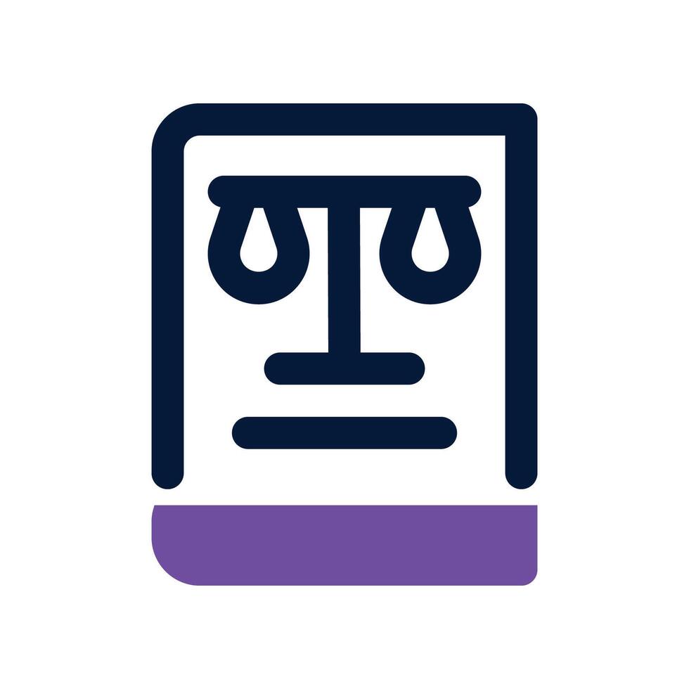 low book icon. dual tone icon for your website, mobile, presentation, and logo design. vector