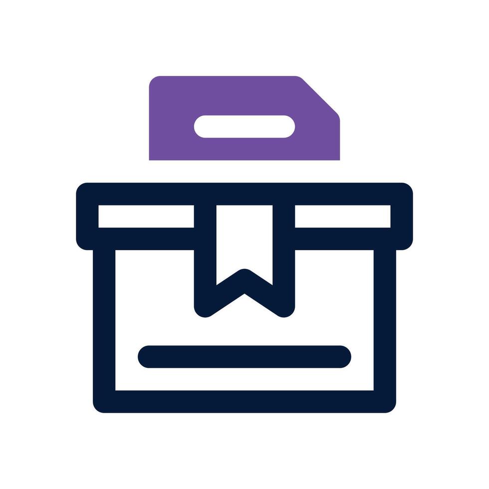 ballot icon. dual tone icon for your website, mobile, presentation, and logo design. vector