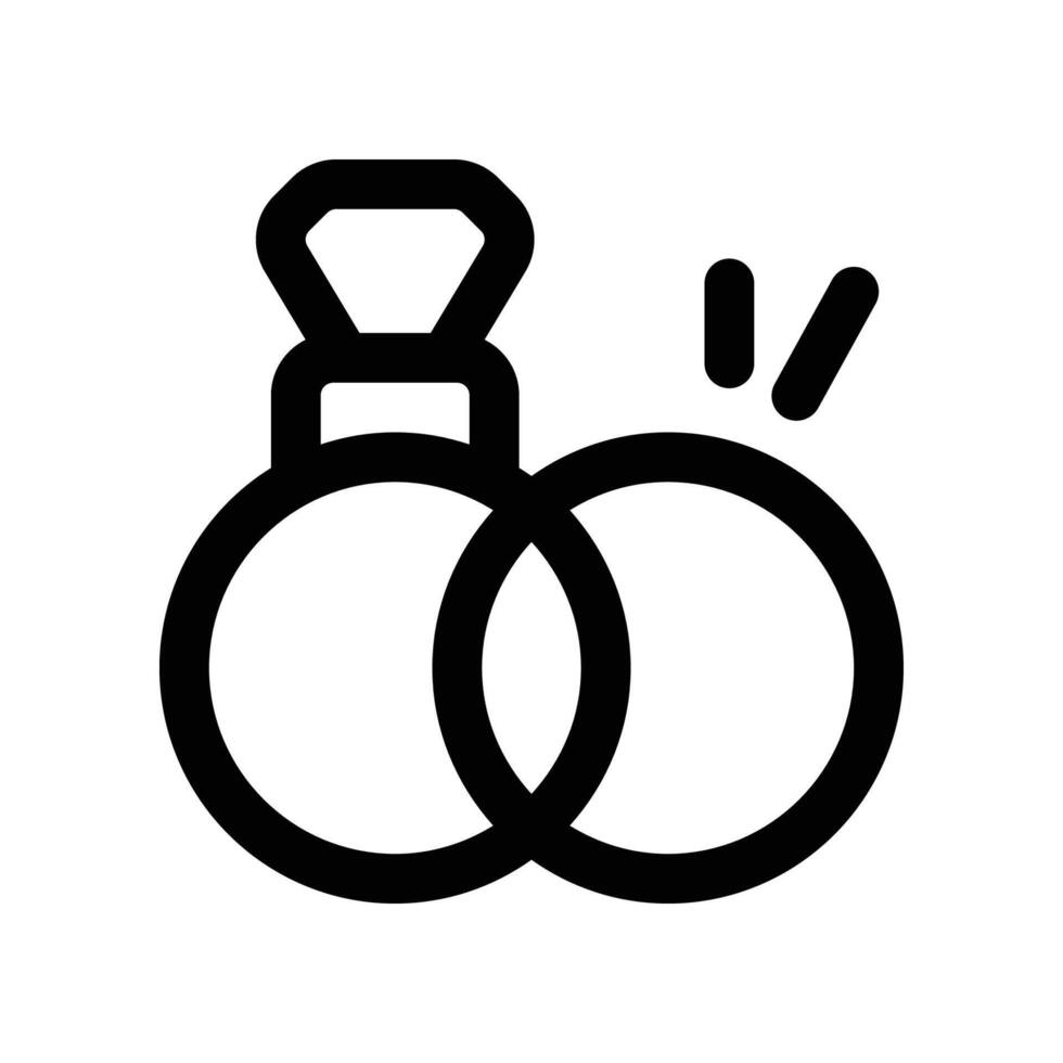 ring icon. line icon for your website, mobile, presentation, and logo design. vector