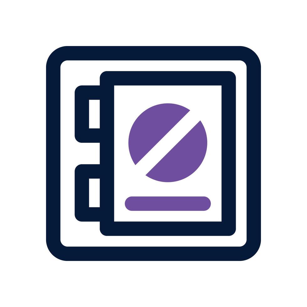 safe box icon. dual tone icon for your website, mobile, presentation, and logo design. vector