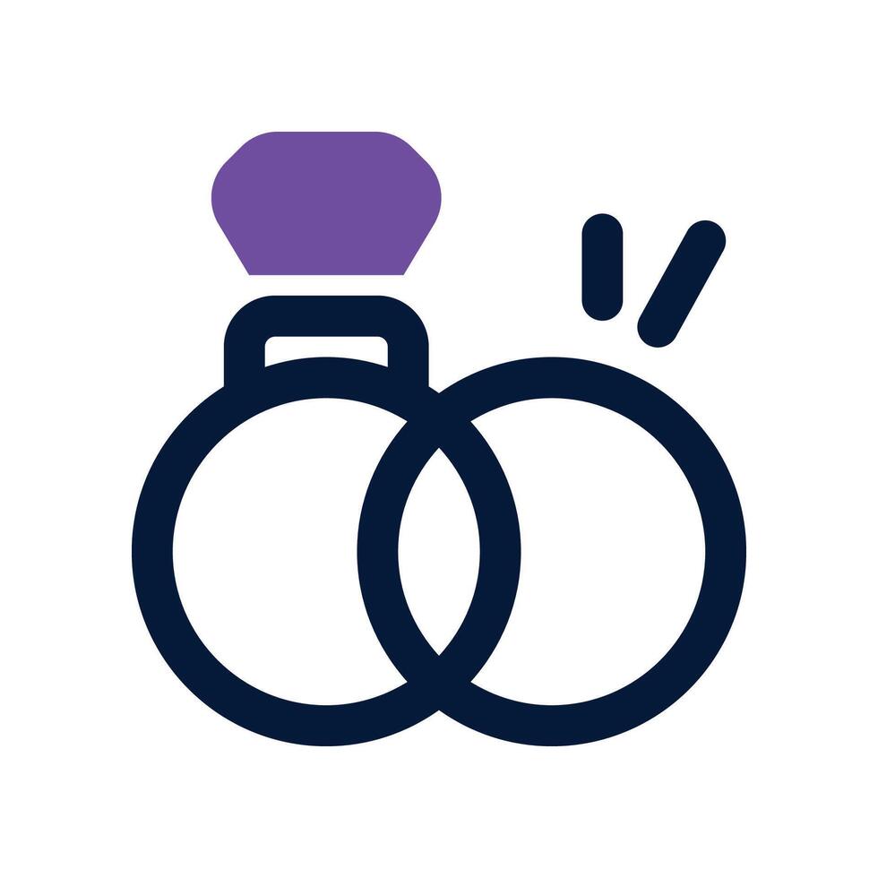 ring icon. dual tone icon for your website, mobile, presentation, and logo design. vector