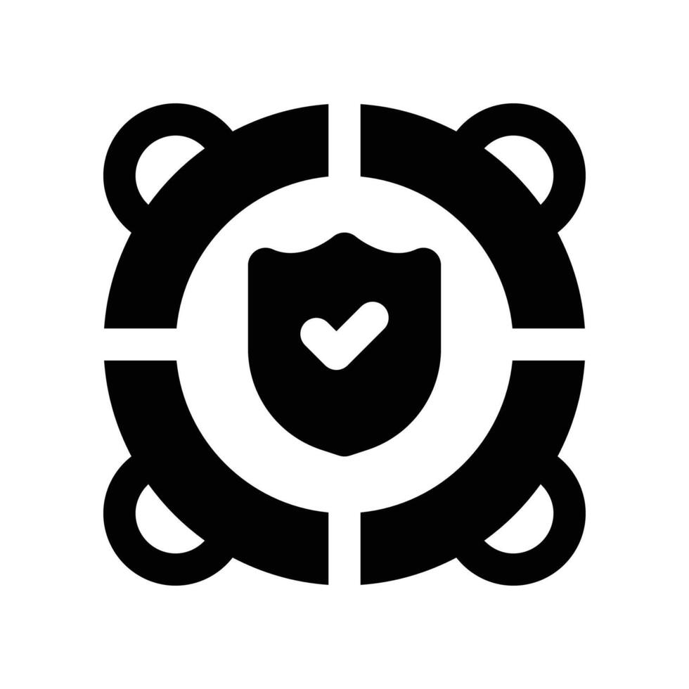 lifesaver icon. glyph icon for your website, mobile, presentation, and logo design. vector