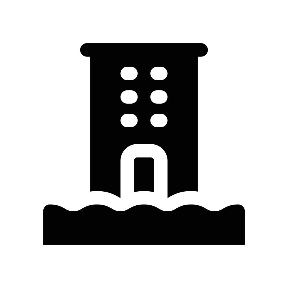 flood icon. glyph icon for your website, mobile, presentation, and logo design. vector