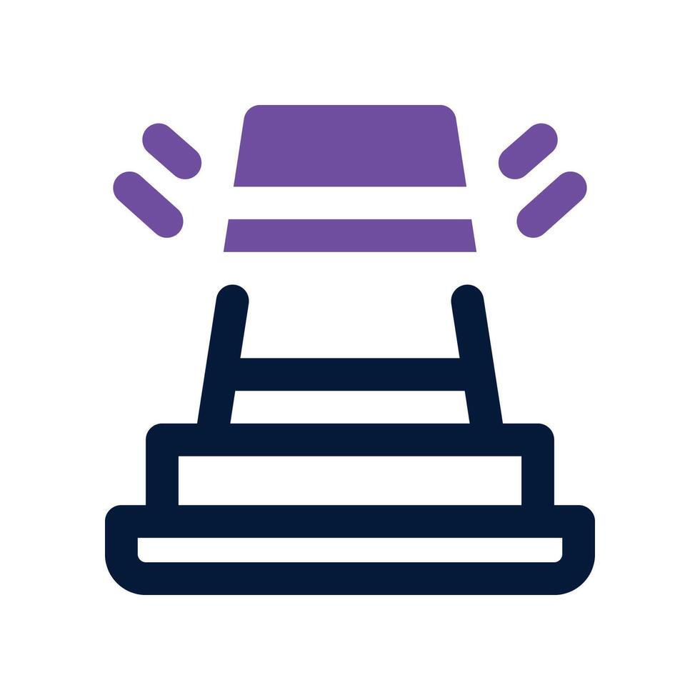 traffic cone icon. dual tone icon for your website, mobile, presentation, and logo design. vector