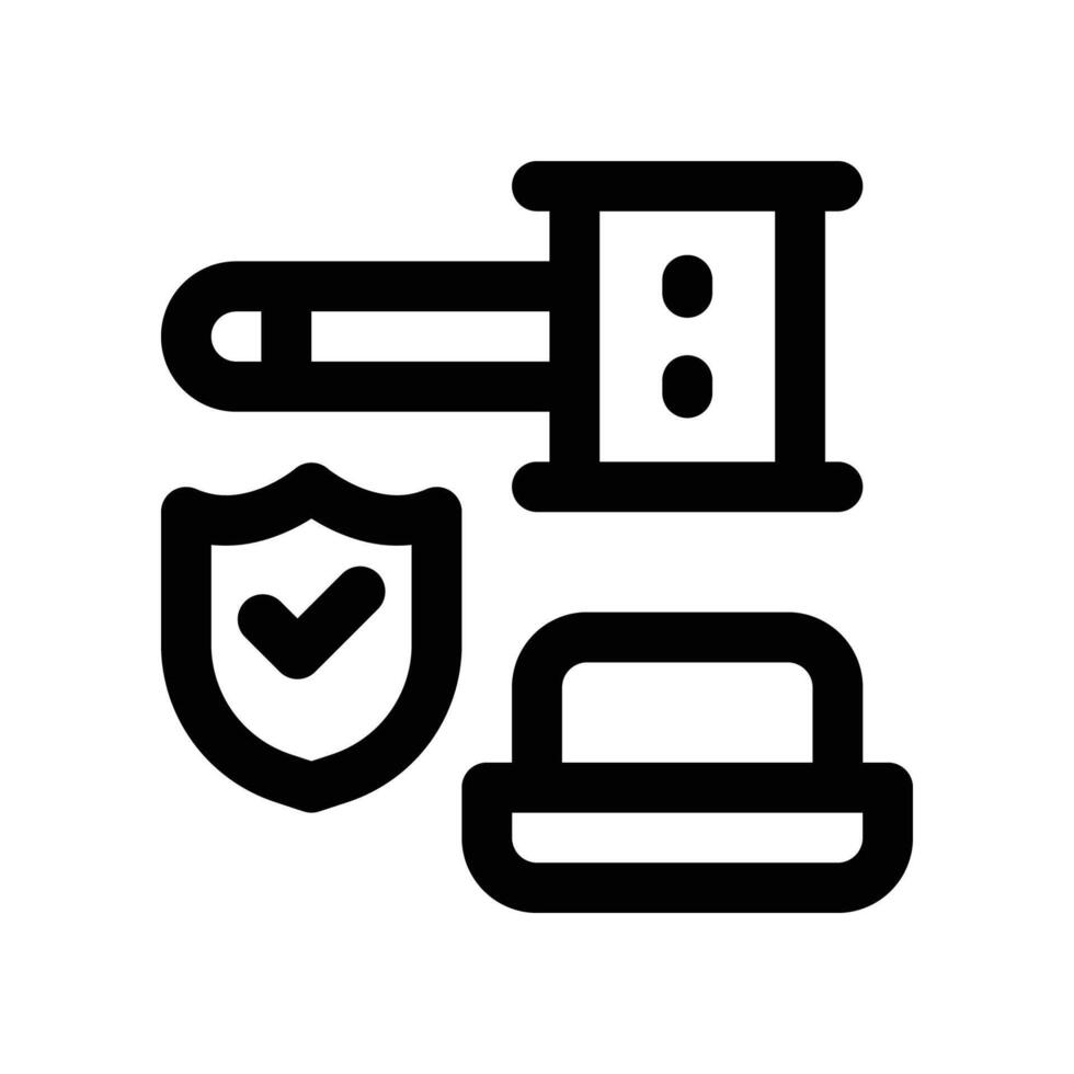 auction icon. line icon for your website, mobile, presentation, and logo design. vector