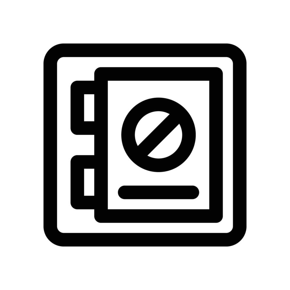 safe box icon. line icon for your website, mobile, presentation, and logo design. vector