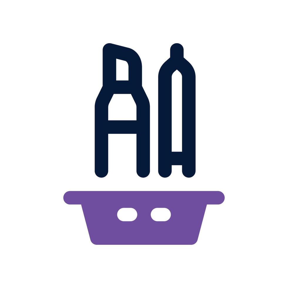 stationary icon. dual tone icon for your website, mobile, presentation, and logo design. vector