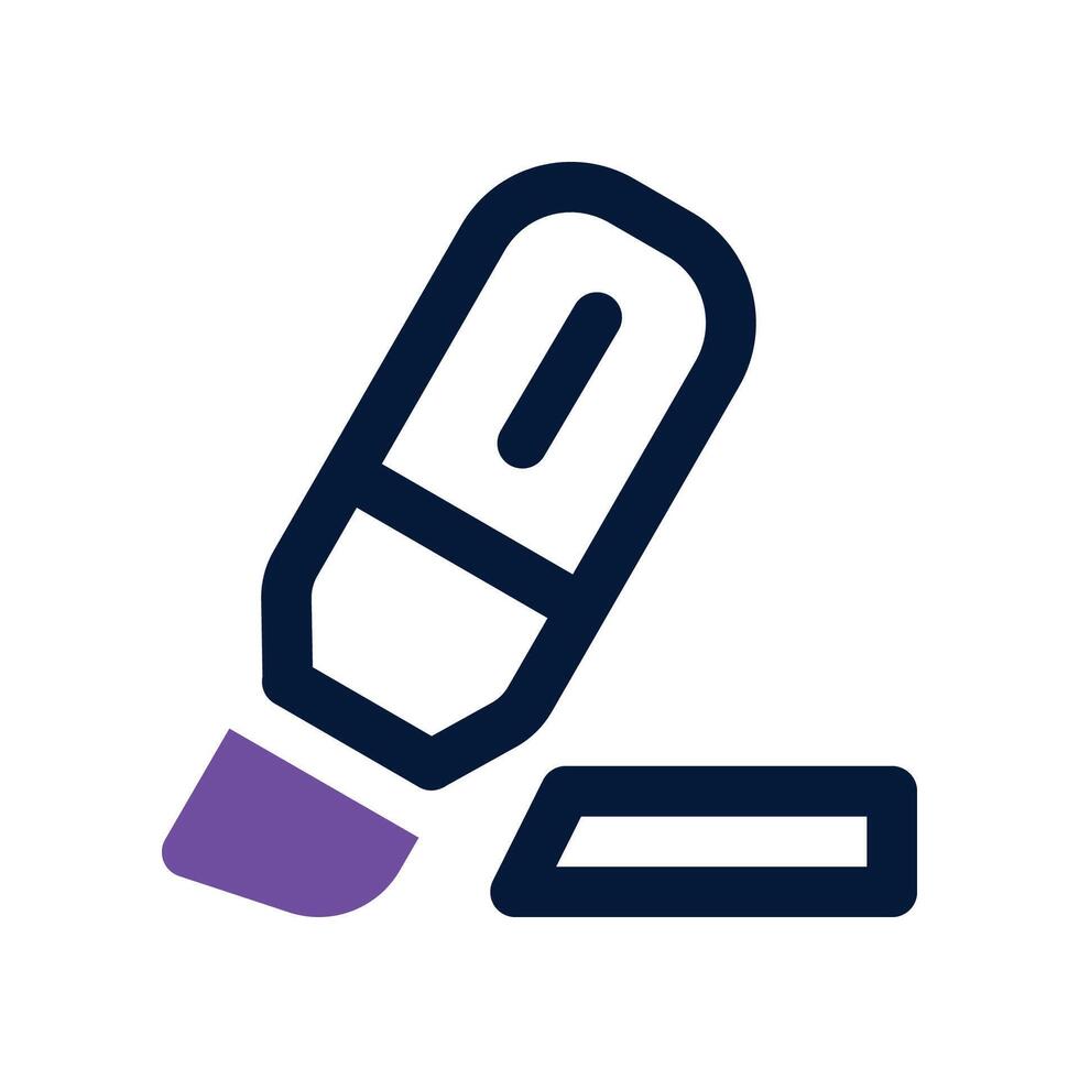 marker icon. dual tone icon for your website, mobile, presentation, and logo design. vector