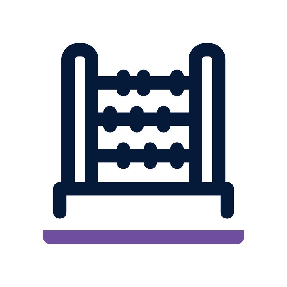 abacus icon. dual tone icon for your website, mobile, presentation, and logo design. vector