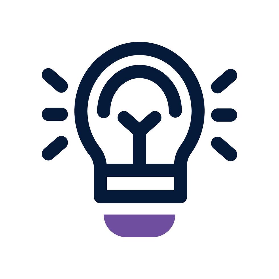 idea icon. dual tone icon for your website, mobile, presentation, and logo design. vector