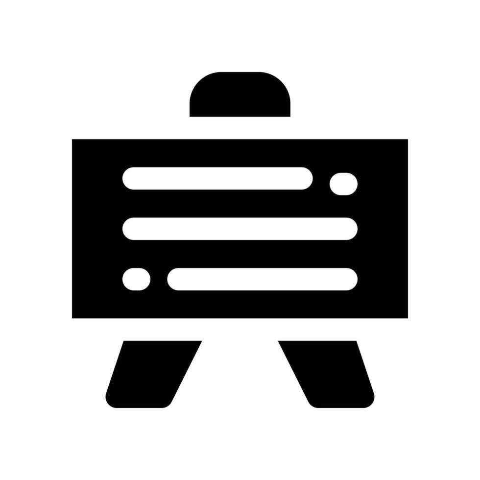 presentasi icon. glyph icon for your website, mobile, presentation, and logo design. vector