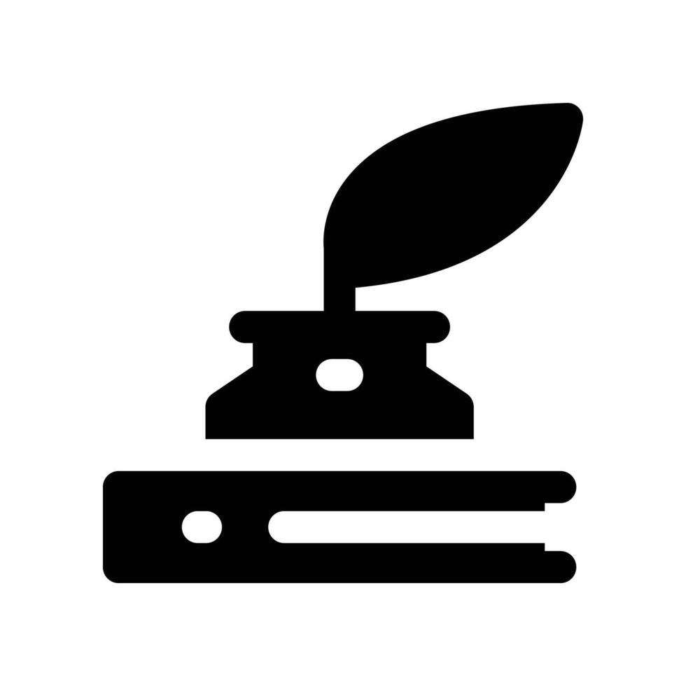 literature icon. glyph icon for your website, mobile, presentation, and logo design. vector