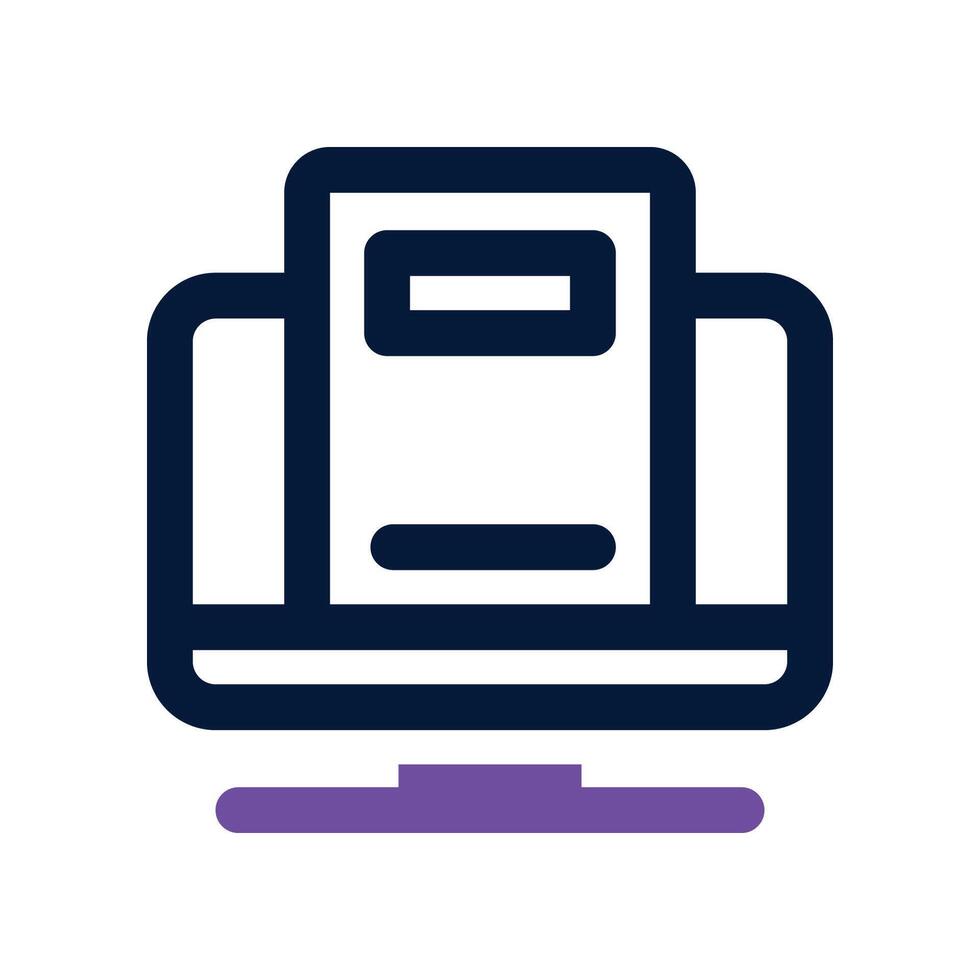 electronic book icon. dual tone icon for your website, mobile, presentation, and logo design. vector