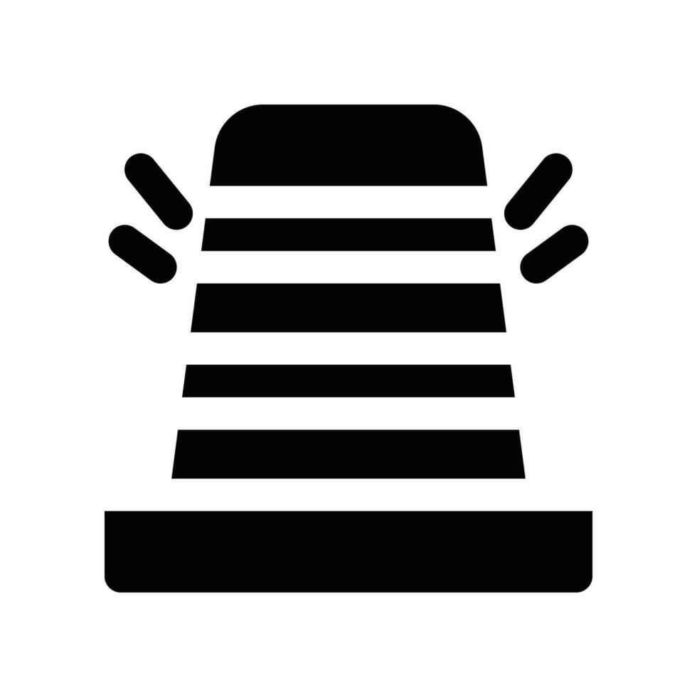 traffic cone icon. glyph icon for your website, mobile, presentation, and logo design. vector