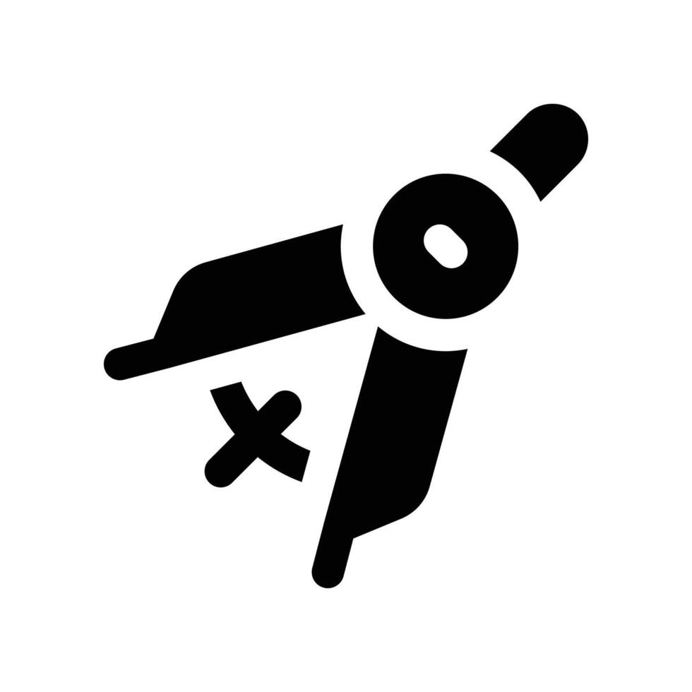 drawing compass icon. glyph icon for your website, mobile, presentation, and logo design. vector