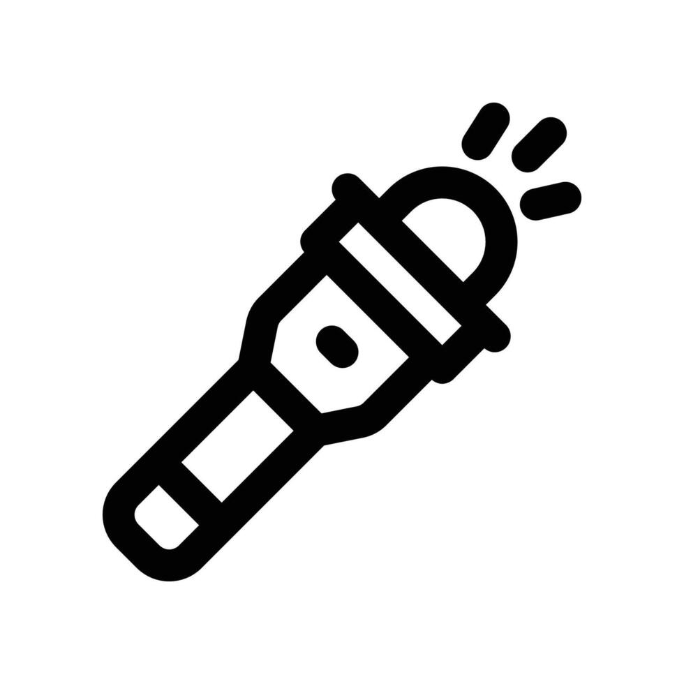 flashlight icon. line icon for your website, mobile, presentation, and logo design. vector