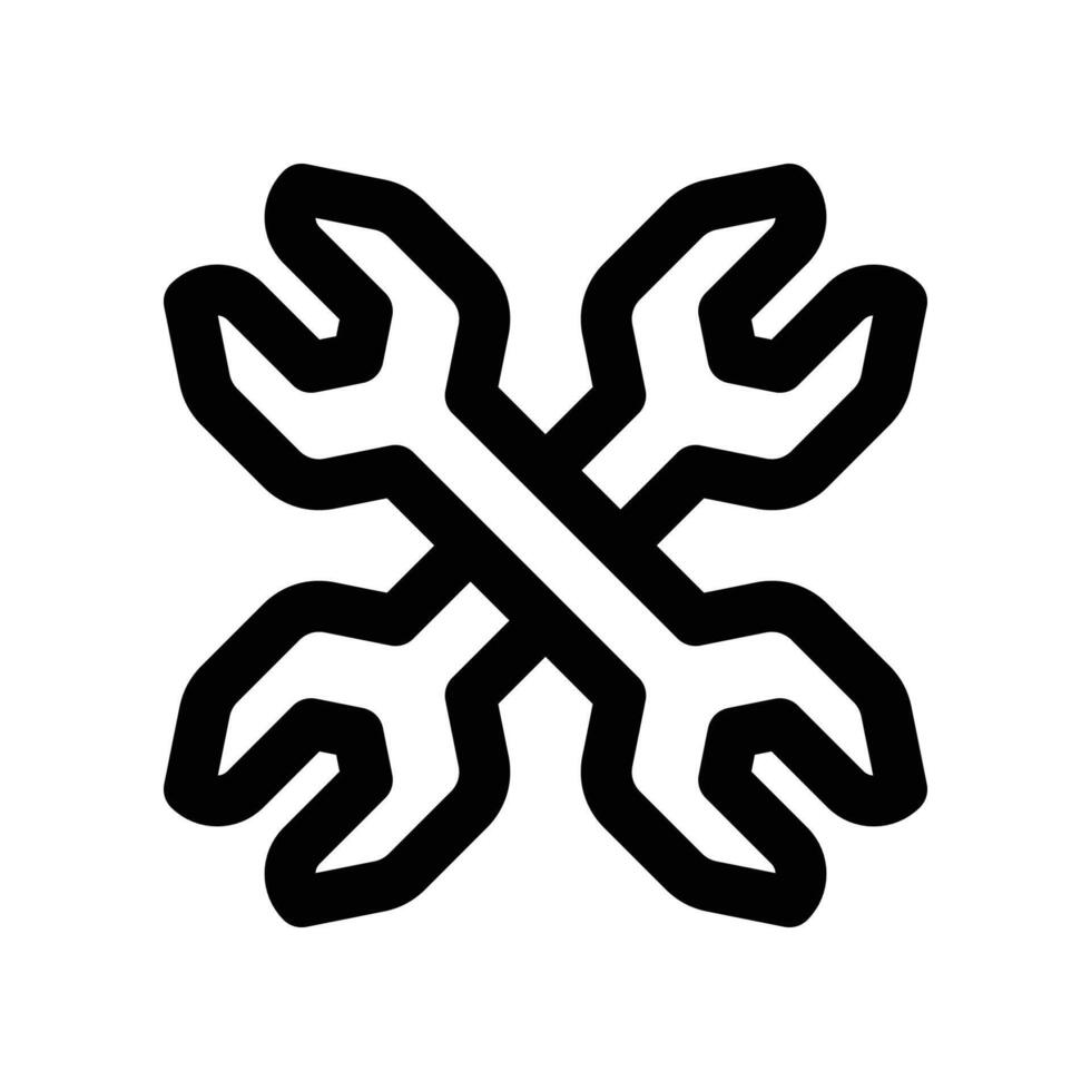 wrench icon. line icon for your website, mobile, presentation, and logo design. vector