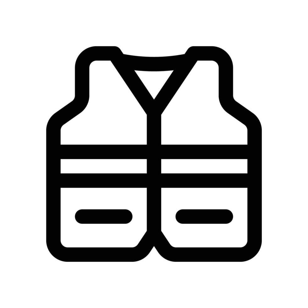 vest icon. line icon for your website, mobile, presentation, and logo design. vector