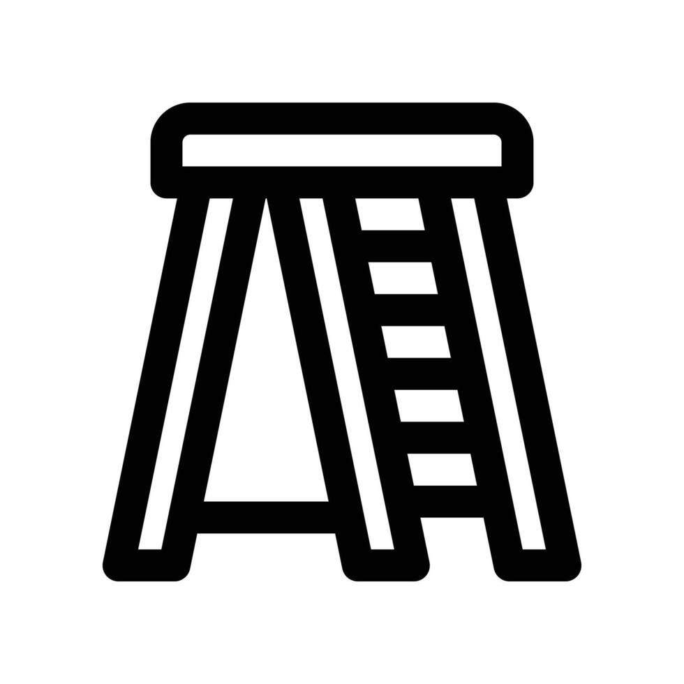 ladder icon. line icon for your website, mobile, presentation, and logo design. vector