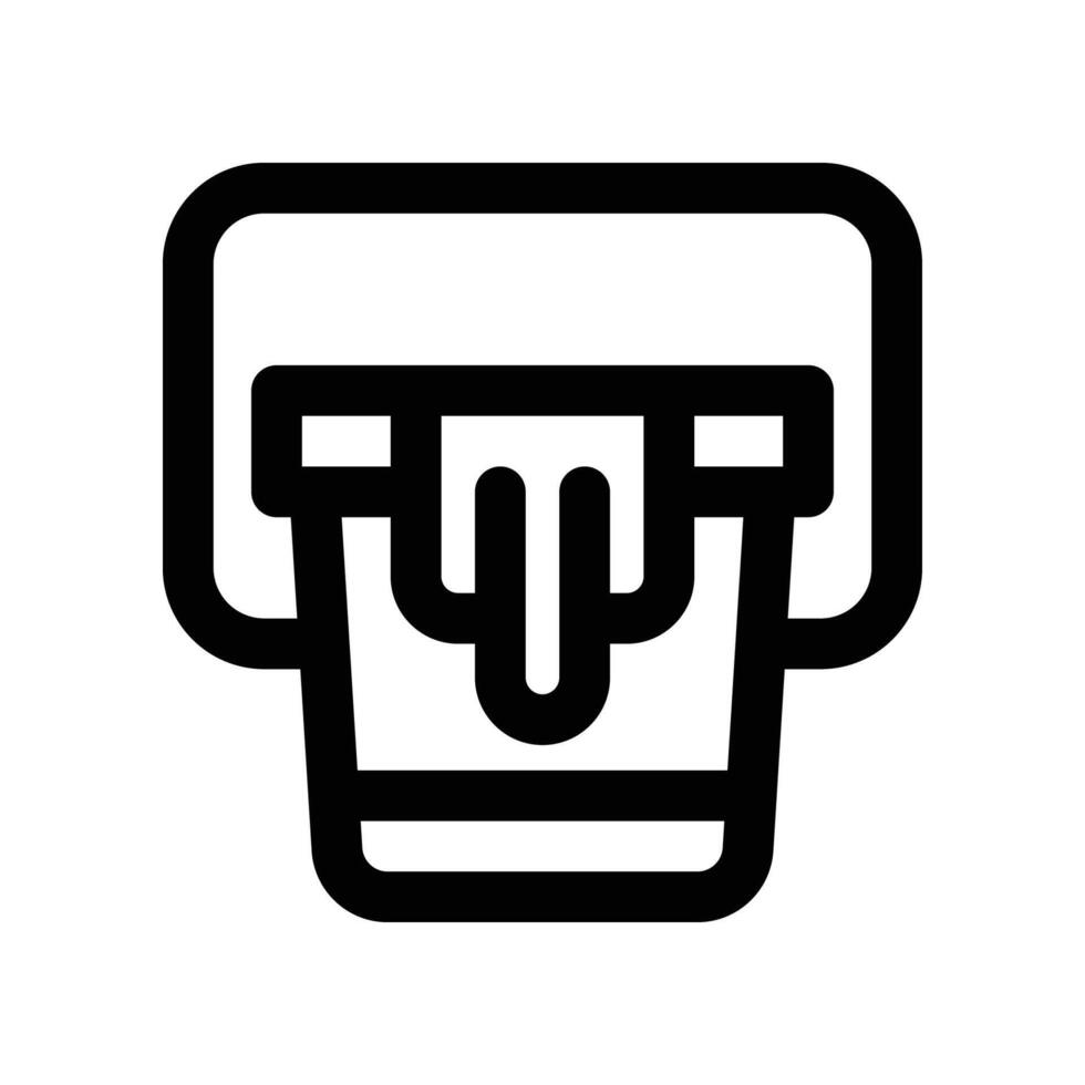 paint bucket icon. line icon for your website, mobile, presentation, and logo design. vector