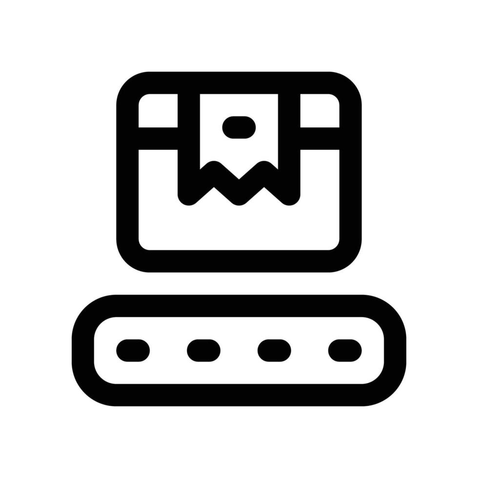 conveyor icon. line icon for your website, mobile, presentation, and logo design. vector