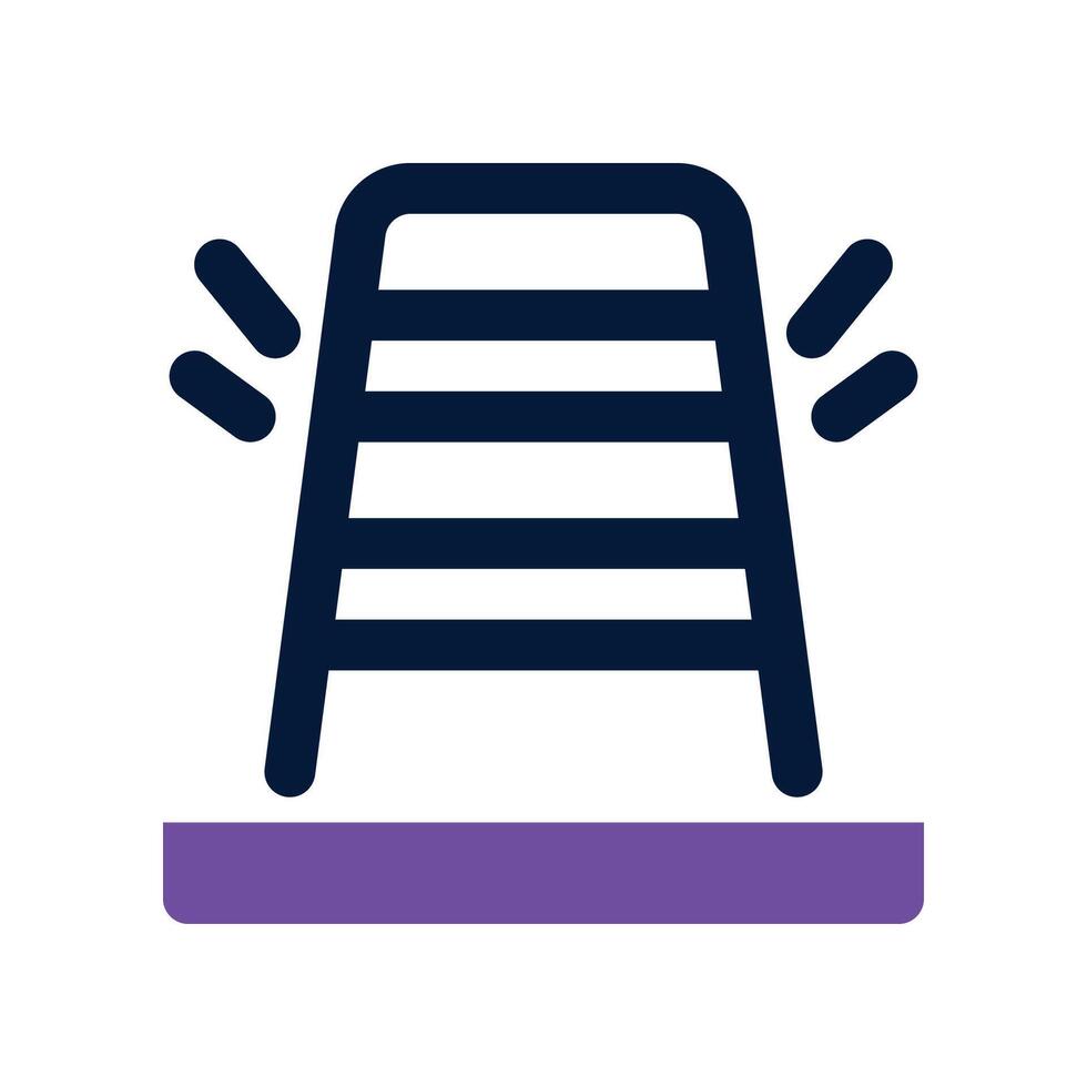 traffic cone icon. dual tone icon for your website, mobile, presentation, and logo design. vector