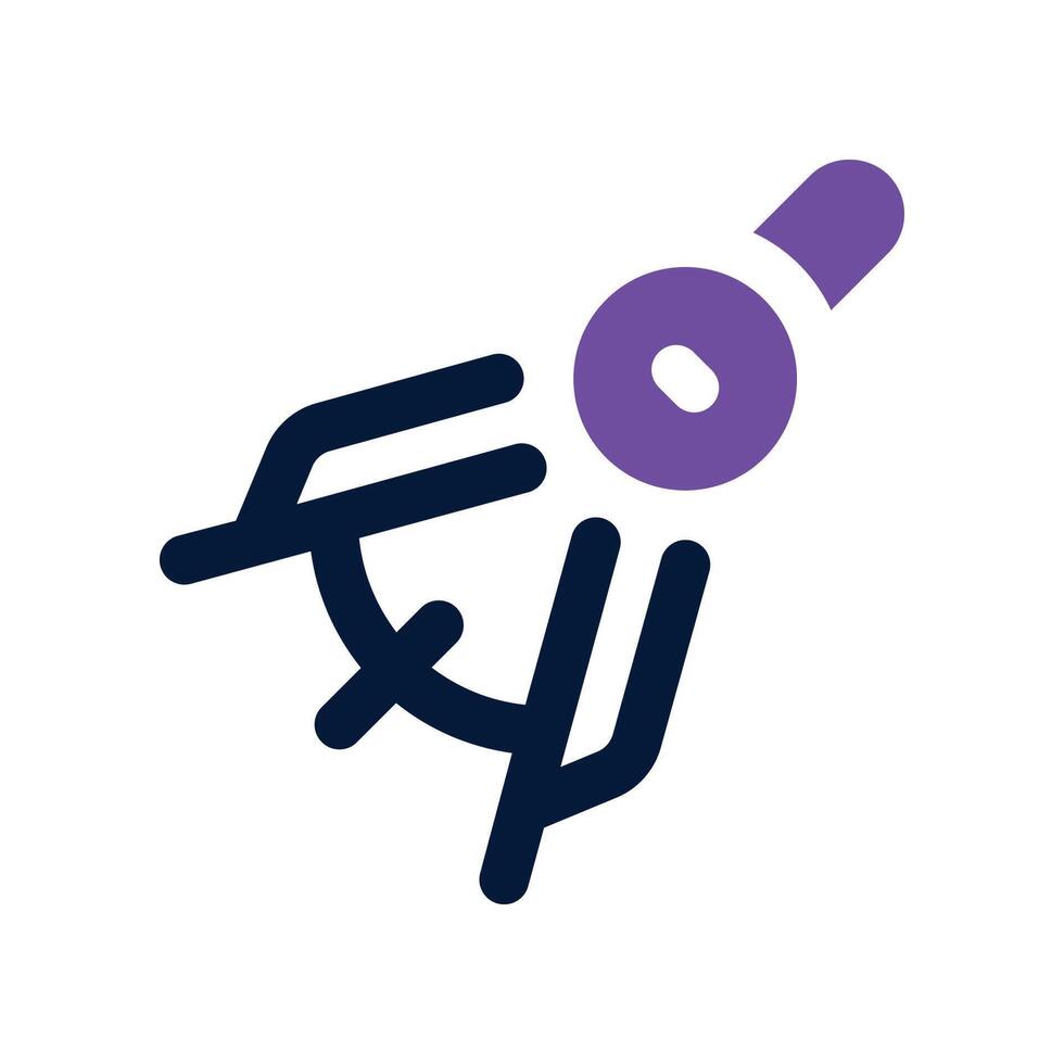 drawing compass icon. dual tone icon for your website, mobile, presentation, and logo design. vector