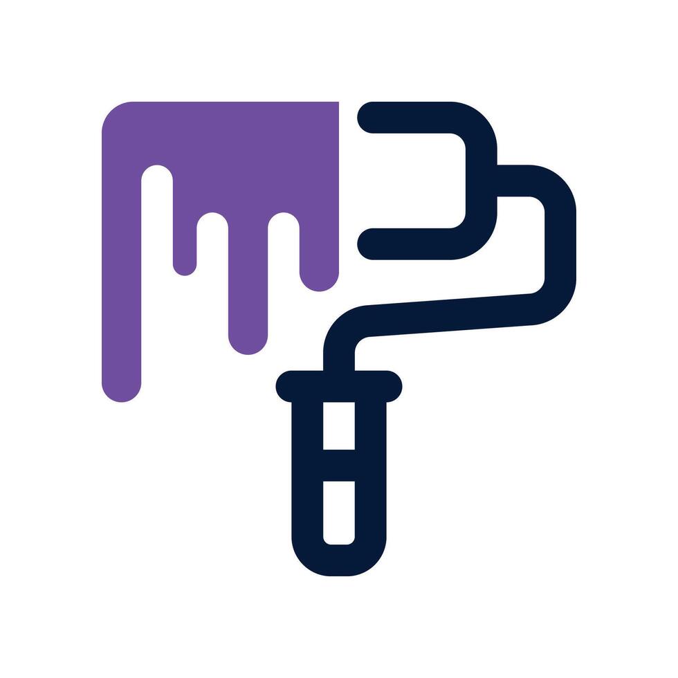 paint roller icon. dual tone icon for your website, mobile, presentation, and logo design. vector