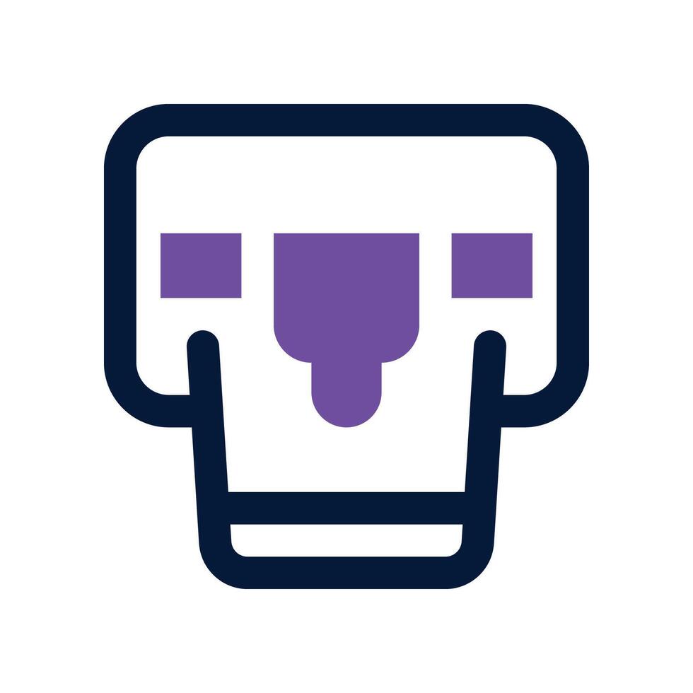 paint bucket icon. dual tone icon for your website, mobile, presentation, and logo design. vector