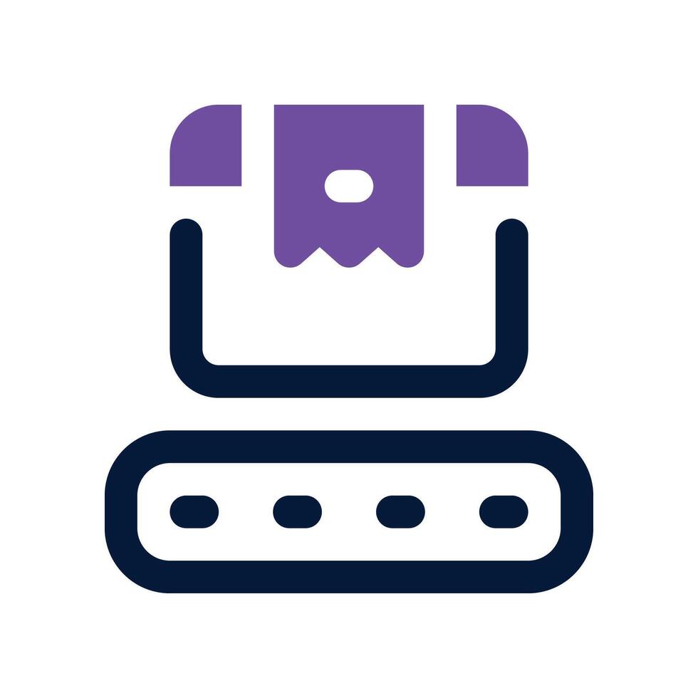 conveyor icon. dual tone icon for your website, mobile, presentation, and logo design. vector