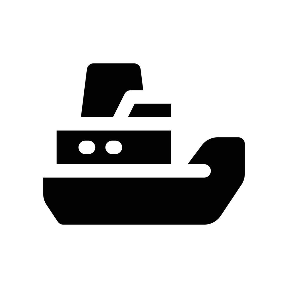 ship icon. glyph icon for your website, mobile, presentation, and logo design. vector