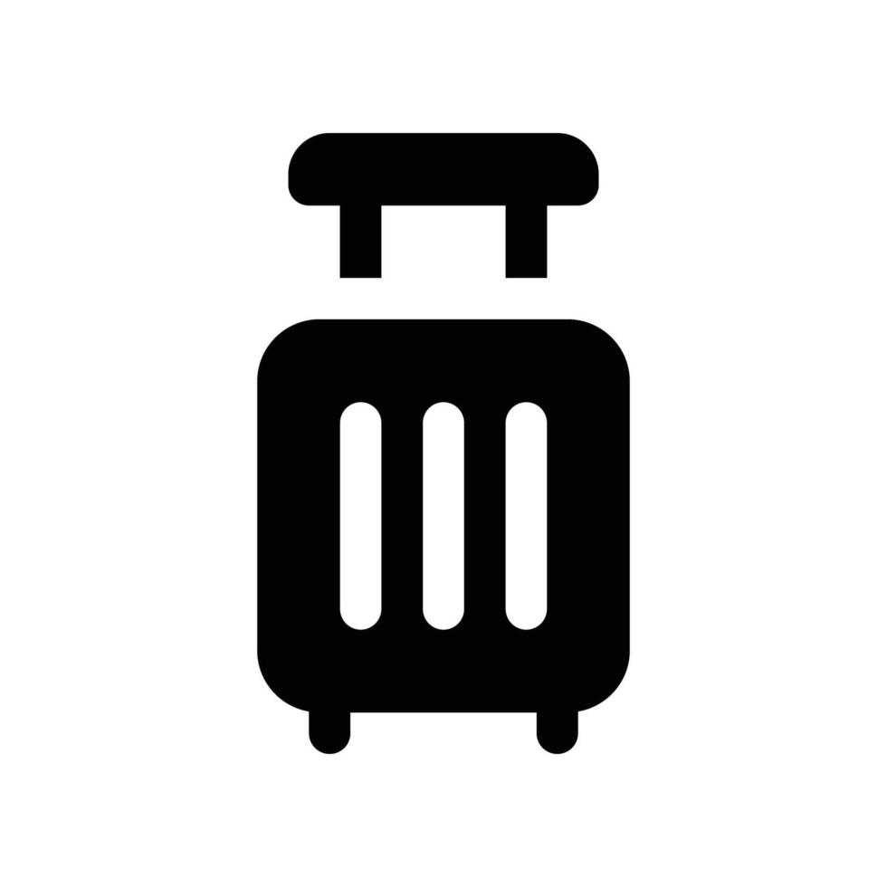luggage icon. glyph icon for your website, mobile, presentation, and logo design. vector